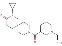 2-cyclopropyl-9-[(1-ethyl-3-piperidinyl)carbonyl]-2,9-diazaspiro[5.5]undecan-3-one