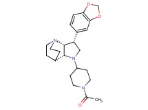 (3R*,3aR*,7aR*)-1-(1-acetylpiperidin-4-yl)-3-(1,3-benzodioxol-5-yl)octahydro-4,7-ethanopyrrolo[3,2-b]pyridine