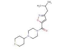 1-[(3-isobutyl-5-isoxazolyl)carbonyl]-4-(tetrahydro-2H-thiopyran-4-yl)piperazine