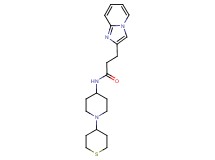 3-imidazo[1,2-a]pyridin-2-yl-N-[1-(tetrahydro-2H-thiopyran-4-yl)piperidin-4-yl]propanamide
