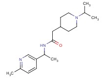 2-(1-isopropyl-4-piperidinyl)-N-[1-(6-methyl-3-pyridinyl)ethyl]acetamide