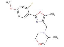 2-[{[2-(2-fluoro-4-methoxyphenyl)-5-methyl-1,3-oxazol-4-yl]methyl}(isopropyl)amino]ethanol