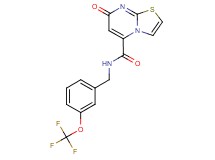 7-oxo-N-[3-(trifluoromethoxy)benzyl]-7H-[1,3]thiazolo[3,2-a]pyrimidine-5-carboxamide