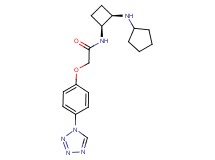 N-[(1S*,2R*)-2-(cyclopentylamino)cyclobutyl]-2-[4-(1H-tetrazol-1-yl)phenoxy]acetamide