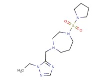 1-[(1-ethyl-1H-1,2,4-triazol-5-yl)methyl]-4-(pyrrolidin-1-ylsulfonyl)-1,4-diazepane