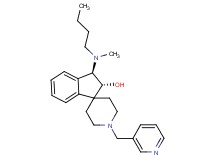 rel-(2R,3R)-3-[butyl(methyl)amino]-1'-(3-pyridinylmethyl)-2,3-dihydrospiro[indene-1,4'-piperidin]-2-ol bis(trifluoroacetate) (salt)