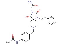 2-[8-[4-(acetylamino)benzyl]-2,4-dioxo-1-(2-phenylethyl)-1,3,8-triazaspiro[4.5]dec-3-yl]acetamide