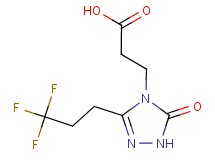 3-[5-oxo-3-(3,3,3-trifluoropropyl)-1,5-dihydro-4H-1,2,4-triazol-4-yl]propanoic acid