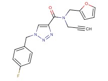 1-(4-fluorobenzyl)-N-(2-furylmethyl)-N-2-propyn-1-yl-1H-1,2,3-triazole-4-carboxamide