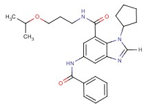 5-(benzoylamino)-1-cyclopentyl-N-(3-isopropoxypropyl)-1H-benzimidazole-7-carboxamide