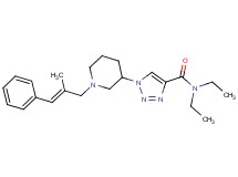 N,N-diethyl-1-{1-[(2E)-2-methyl-3-phenyl-2-propen-1-yl]-3-piperidinyl}-1H-1,2,3-triazole-4-carboxamide