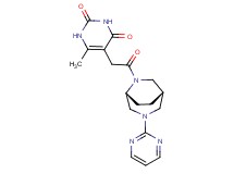 6-methyl-5-{2-oxo-2-[(1S*,5R*)-3-(2-pyrimidinyl)-3,6-diazabicyclo[3.2.2]non-6-yl]ethyl}-2,4(1H,3H)-pyrimidinedione