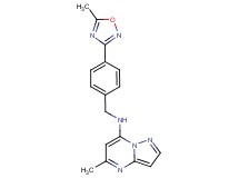 5-methyl-N-[4-(5-methyl-1,2,4-oxadiazol-3-yl)benzyl]pyrazolo[1,5-a]pyrimidin-7-amine