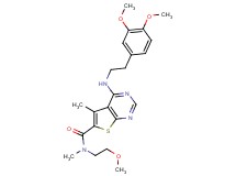 4-{[2-(3,4-dimethoxyphenyl)ethyl]amino}-N-(2-methoxyethyl)-N,5-dimethylthieno[2,3-d]pyrimidine-6-carboxamide
