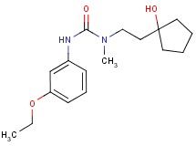 N'-(3-ethoxyphenyl)-N-[2-(1-hydroxycyclopentyl)ethyl]-N-methylurea