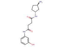 N-[rel-(1R,3R)-3-aminocyclopentyl]-N'-(3-hydroxyphenyl)succinamide hydrochloride