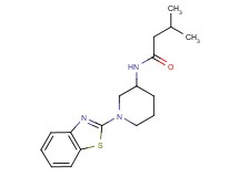 N-[1-(1,3-benzothiazol-2-yl)-3-piperidinyl]-3-methylbutanamide