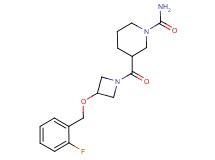 3-({3-[(2-fluorobenzyl)oxy]-1-azetidinyl}carbonyl)-1-piperidinecarboxamide
