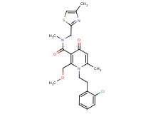 1-[2-(2-chlorophenyl)ethyl]-2-(methoxymethyl)-N,6-dimethyl-N-[(4-methyl-1,3-thiazol-2-yl)methyl]-4-oxo-1,4-dihydro-3-pyridinecarboxamide
