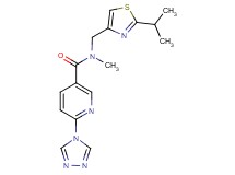 N-[(2-isopropyl-1,3-thiazol-4-yl)methyl]-N-methyl-6-(4H-1,2,4-triazol-4-yl)nicotinamide