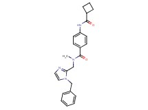N-[(1-benzyl-1H-imidazol-2-yl)methyl]-4-[(cyclobutylcarbonyl)amino]-N-methylbenzamide