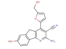 2-amino-7-hydroxy-4-[5-(hydroxymethyl)-2-furyl]-5H-indeno[1,2-b]pyridine-3-carbonitrile