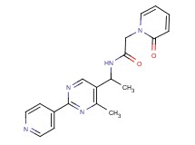 N-[1-(4-methyl-2-pyridin-4-ylpyrimidin-5-yl)ethyl]-2-(2-oxopyridin-1(2H)-yl)acetamide