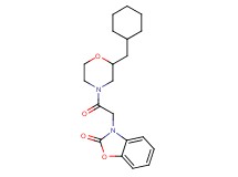3-{2-[2-(cyclohexylmethyl)-4-morpholinyl]-2-oxoethyl}-1,3-benzoxazol-2(3H)-one