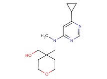 (4-{[(6-cyclopropylpyrimidin-4-yl)(methyl)amino]methyl}tetrahydro-2H-pyran-4-yl)methanol