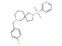 7-(4-fluorobenzyl)-2-(3-pyridinylsulfonyl)-2,7-diazaspiro[4.5]decane