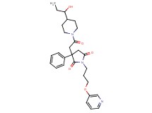 3-{2-[4-(1-hydroxypropyl)-1-piperidinyl]-2-oxoethyl}-3-phenyl-1-[3-(3-pyridinyloxy)propyl]-2,5-pyrrolidinedione