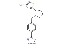 5-(4-{[2-(3-methylisoxazol-5-yl)pyrrolidin-1-yl]methyl}phenyl)-2H-tetrazole
