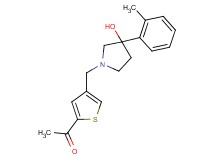 1-(4-{[3-hydroxy-3-(2-methylphenyl)pyrrolidin-1-yl]methyl}-2-thienyl)ethanone