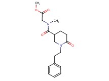 methyl N-methyl-N-{[6-oxo-1-(2-phenylethyl)-3-piperidinyl]carbonyl}glycinate