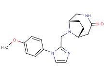 (1S*,6R*)-9-{[1-(4-methoxyphenyl)-1H-imidazol-2-yl]methyl}-3,9-diazabicyclo[4.2.1]nonan-4-one