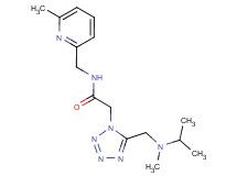 2-(5-{[isopropyl(methyl)amino]methyl}-1H-tetrazol-1-yl)-N-[(6-methyl-2-pyridinyl)methyl]acetamide