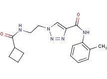 1-{2-[(cyclobutylcarbonyl)amino]ethyl}-N-(2-methylphenyl)-1H-1,2,3-triazole-4-carboxamide