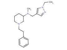 N-[(1-ethyl-1H-pyrazol-4-yl)methyl]-N-methyl-1-(2-phenylethyl)-3-piperidinamine