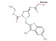 (4R)-1-[(3,5-dimethyl-1-benzofuran-2-yl)methyl]-N-ethyl-4-(glycoloylamino)-L-prolinamide