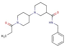 N-benzyl-1'-propionyl-1,4'-bipiperidine-3-carboxamide