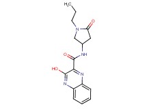 3-hydroxy-N-(5-oxo-1-propyl-3-pyrrolidinyl)-2-quinoxalinecarboxamide