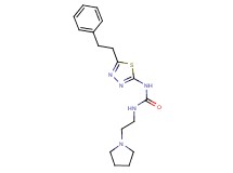 N-[5-(2-phenylethyl)-1,3,4-thiadiazol-2-yl]-N'-(2-pyrrolidin-1-ylethyl)urea