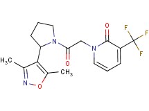 1-{2-[2-(3,5-dimethylisoxazol-4-yl)pyrrolidin-1-yl]-2-oxoethyl}-3-(trifluoromethyl)pyridin-2(1H)-one