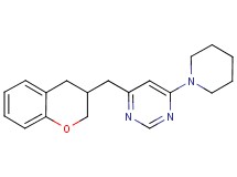4-(3,4-dihydro-2H-chromen-3-ylmethyl)-6-piperidin-1-ylpyrimidine