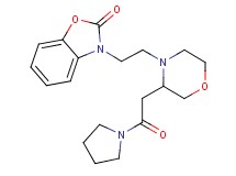 3-(2-{3-[2-oxo-2-(1-pyrrolidinyl)ethyl]-4-morpholinyl}ethyl)-1,3-benzoxazol-2(3H)-one