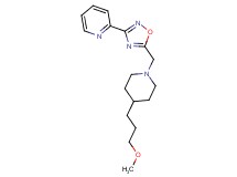 2-(5-{[4-(3-methoxypropyl)-1-piperidinyl]methyl}-1,2,4-oxadiazol-3-yl)pyridine