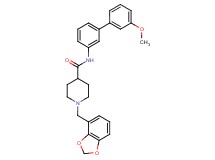 1-(1,3-benzodioxol-4-ylmethyl)-N-(3'-methoxy-3-biphenylyl)-4-piperidinecarboxamide