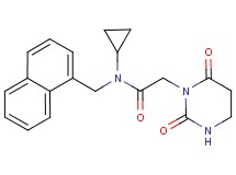 N-cyclopropyl-2-(2,6-dioxotetrahydropyrimidin-1(2H)-yl)-N-(1-naphthylmethyl)acetamide