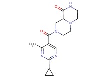 8-[(2-cyclopropyl-4-methylpyrimidin-5-yl)carbonyl]hexahydro-2H-pyrazino[1,2-a]pyrazin-1(6H)-one