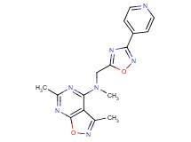 N,3,6-trimethyl-N-{[3-(4-pyridinyl)-1,2,4-oxadiazol-5-yl]methyl}isoxazolo[5,4-d]pyrimidin-4-amine